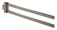 Handdoekhouder GROHE Selection Dubbel Draaibaar Hard Graphite Geborsteld - thumbnail