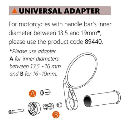 DAYTONA lenkerendenadapter handlebar adapter uni day bw d 13.5-16-19mm DAYTONA lenkerendenadapter handlebar adapter uni day bw d 13.5-16-19mm