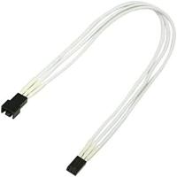 Nanoxia 900400017 3-pins Molex verlengkabel, 30 cm, witte enkele mouw - thumbnail