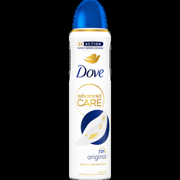 Dove Advanced Care AntiTranspirant Deodorant Spray Original 150 ml bij Jumbo Dove Advanced Care AntiTranspirant Deodorant Spray Original 150 ml bij Jumbo