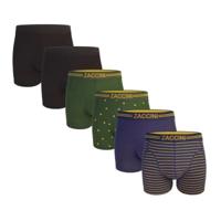 Zaccini 6-pack boxershorts - gold/blackonblack - thumbnail