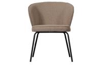 WOOOD Eetkamerstoel 'Admit' Bouclé, kleur Beige - thumbnail