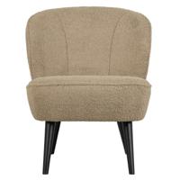 WOOOD Fauteuil 'Sara' Teddy, kleur Sand - thumbnail