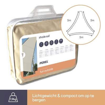 Perel GSS3500 Schaduwdoek sun sails 40 mm x 5000 mm x 5000 mm 1 stuk(s)
