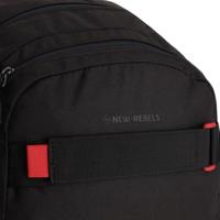 New Rebels - Otis - Stanford Rugtas 20L - Duotone - duurzaam waterafstotend polyester - 15.6" laptop - Zwart - thumbnail
