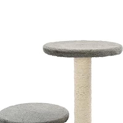VidaXL Kattenkrabpaal met sisal krabpalen 60 cm grijs