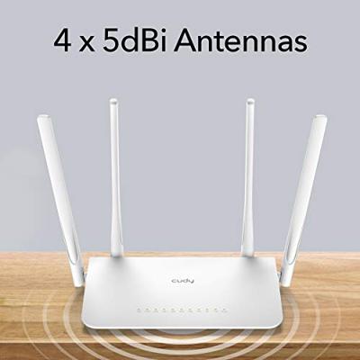 Cudy WR1300 draadloze router Gigabit Ethernet Dual-band (2.4 GHz / 5 GHz) Wit