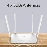 Cudy WR1300 draadloze router Gigabit Ethernet Dual-band (2.4 GHz / 5 GHz) Wit - thumbnail