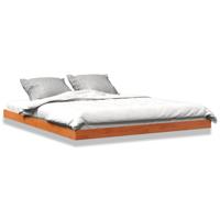 Bedframe massief grenenhout wasbruin 160x200 cm - thumbnail