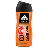 Adidas Team Force 3in1 douchegel Mannen Lichaam & haar Oranje 250 ml - thumbnail