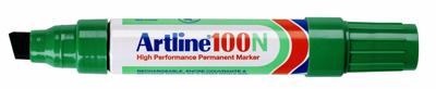 Viltstift artline 100 schuin 7.5-12mm groen | 12 stuks