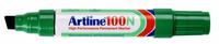 Viltstift artline 100 schuin 7.5-12mm groen | 12 stuks - thumbnail