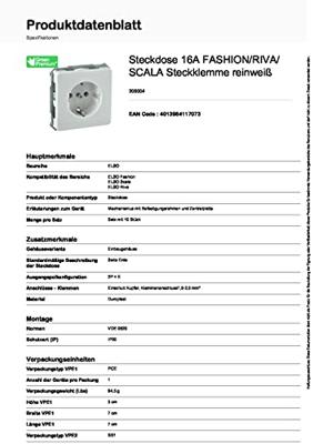 ELSO UP-stekkerdoos 205004 16A zuiver wit Meerdere kleuren 1 stuk(s)