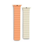 Hama Fantastic Feel Magneet-Polsband voor Apple Watch 38/40/41 mm Oranje/Beige - thumbnail