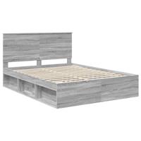 Bedframe Grijs Sonoma 150 x 200 cm Massief grenenhout - thumbnail