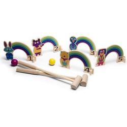 BS Toys houten croquet spel regenboog