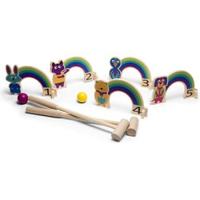 BS Toys houten croquet spel regenboog - thumbnail