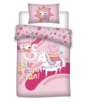 Peppa Pig Dekbedovertrek Fair Ground Fun 140 x 200 cm katoen - thumbnail