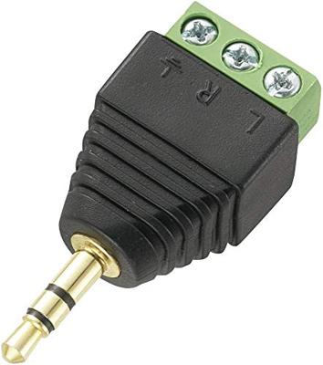 TRU COMPONENTS Jackplug 3,5 mm Stekker, recht Aantal polen: 3 Stereo Zwart 1 stuk(s)