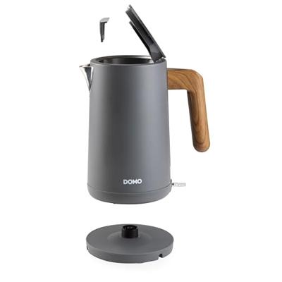 DOMO WASSERKOCHER Waterkoker Aantal/Volume: 1.7 l Mat grijs DOMO WASSERKOCHER Waterkoker Aantal/Volume: 1.7 l Mat grijs