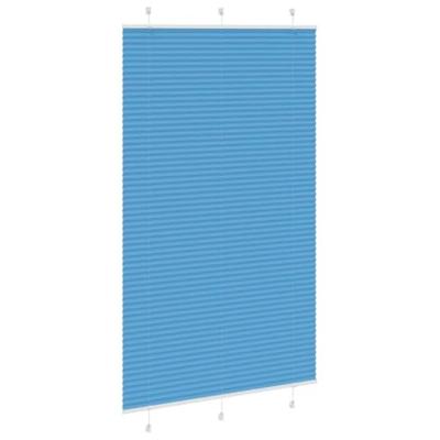 Pliss rolgordijn 120x200cm stofbreedte 119,4cm polyester blauw
