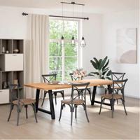 Salontafelpoten 2 st A-vormig 90x(72-73) cm staal zwart - thumbnail