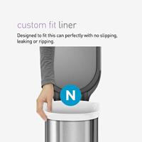 Simplehuman Afvalemmer Slim 45 liter - thumbnail