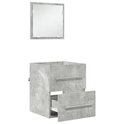 Badkamer Kast Beton grijs 41 x 38.5 x 48 cm Bewerkt hout Badkamer Kast Beton grijs 41 x 38.5 x 48 cm Bewerkt hout