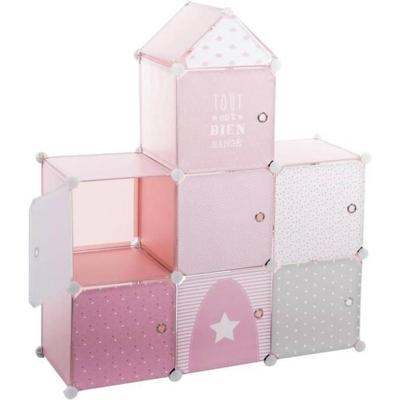 Planken Atmosphera Pink Castle Kinderen Modulair Polypropyleen (95,5 x 32 x 109 cm)