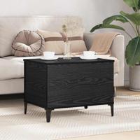 Salontafel Zwart eiken 60 x 44.5 x 45 cm Bewerkt hout - thumbnail