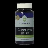 Vitakruid Curcuma C3-2X (95% curcuminoiden) met Bioperine 60 Vegetarische capsules - thumbnail
