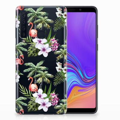 Samsung Galaxy A9 (2018) TPU Hoesje Flamingo Palms