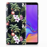 Samsung Galaxy A9 (2018) TPU Hoesje Flamingo Palms - thumbnail