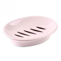 Dubbele Lattice Home badkamer zeep schotel vak geval houder container (roze) - thumbnail