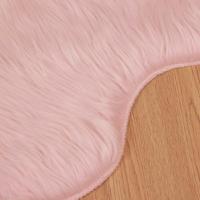 Nep Schapenvacht Tapijt Tafalla Roze 80 x 120 cm Polyester - thumbnail