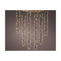 Lumineo Kerstverlichting Led Cascade zwart 200cm 480led Warm wit - thumbnail