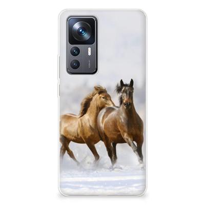 Xiaomi 12T | 12T Pro | TPU Hoesje | Paarden Xiaomi 12T | 12T Pro | TPU Hoesje | Paarden
