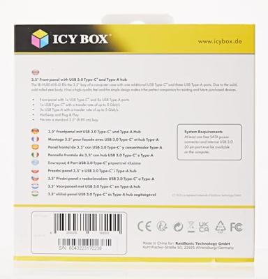 ICY BOX IB-HUB1418-i3 voorpaneel ICY BOX IB-HUB1418-i3 voorpaneel