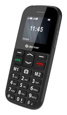 Mobiele Telefoon voor Bejaarden Denver Electronics BAS-18800L Zwart 1,77"