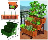 Bama orto di kit plantenbakken 80x74x73 cm groen - thumbnail