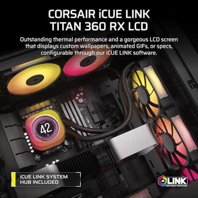 PC-koeling - CORSAIR - CW-9061023-WW - iCUE LINK TITAN 360 RX LCD AIO