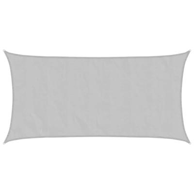 VidaXL Zonnezeil 7x4 m 100% polyester oxford lichtgrijs