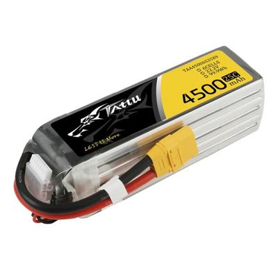 Tattu LiPo accupack 22.2 V 4500 mAh Aantal cellen: 6 Softcase XT90