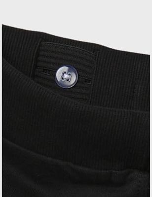 Name it zomer sweat short jongens - zwart - Nkmvermo