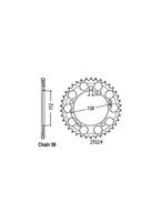 ESJOT Chain wheel 530 44z steel black - thumbnail