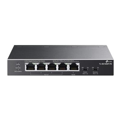 TP-Link SG1005P-PD Switch Zwart - thumbnail