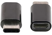 Valueline vlcp60910b usb 2.0-adapter usb-c male - usb micro-b female zwart - thumbnail