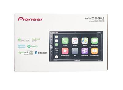 Pioneer AVH-Z5200DAB Autoradio met scherm dubbel DIN DAB+ tuner, Bluetooth handsfree, Aansluiting voor achteruitrijcamera