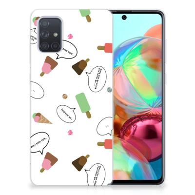 Samsung Galaxy A71 | Siliconen Case | IJsjes