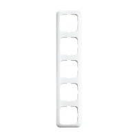 Busch-Jaeger afdekraam 5-voudig wit 2515 214 - thumbnail